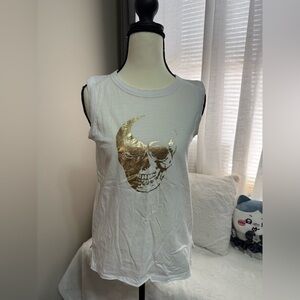 For The Republic White Tank Top